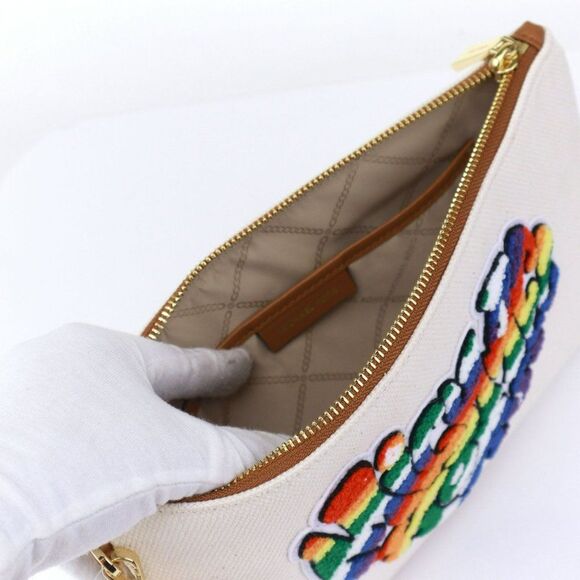 NWT Michael Kors RAINBOW LGBTQ Pride Large Zip Clutch Pouch - Picture 11 of 15